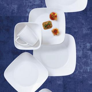Corelle Vivid White 30-Piece Dinnerware Set, Service for 6