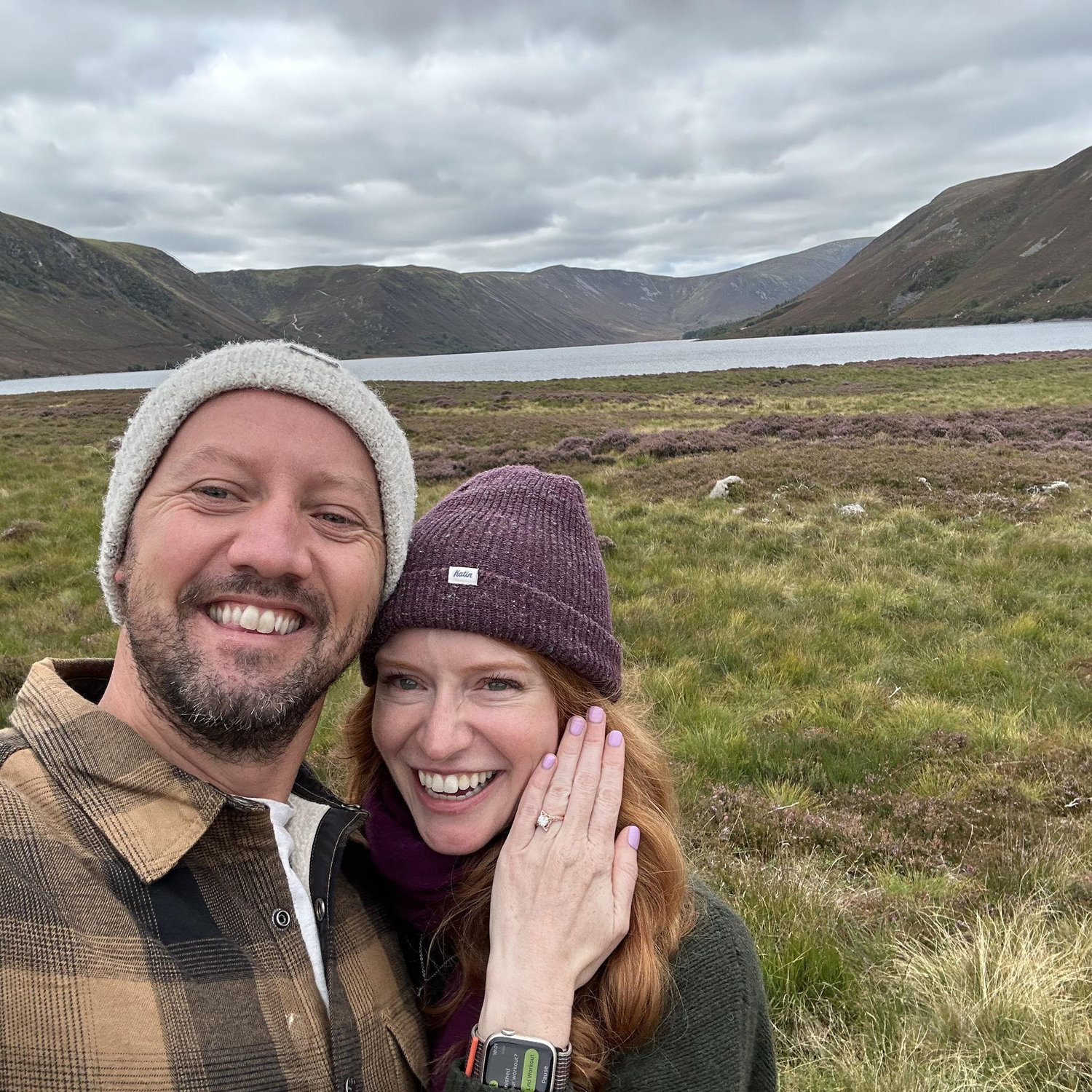 We're engaged!! Chris proposed at Loch Muick with a piper playing Heather's favorite son :)