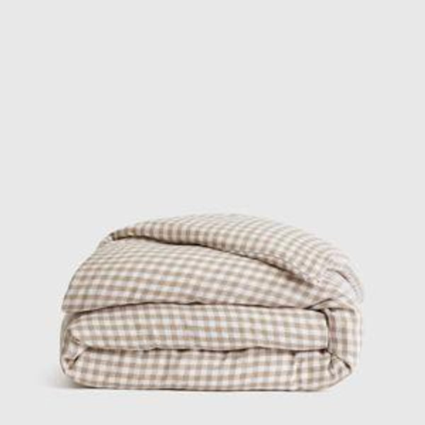 Linen Duvet Cover | Quince in Pattern: Cafe Gingham