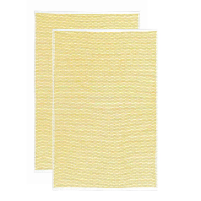 2pk Terry Honeycomb Kitchen Towels Yellow - MU Kitchen
