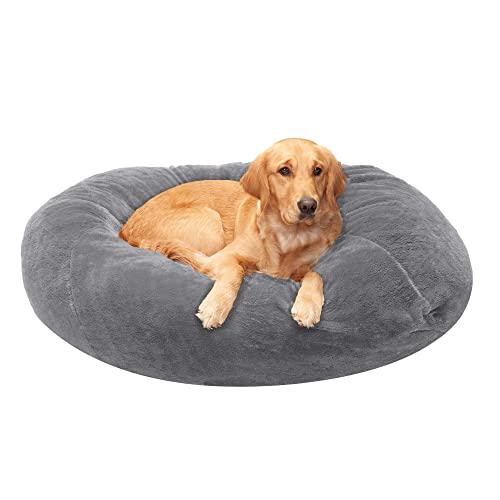 Furhaven Pet - Orthopedic Chaise Lounge, Full-Support Luxury Edition Sofa, Round Plush Calming Ball Dog Bed and More for Dogs and Cats - Multiple Styles, Colors, and Sizes