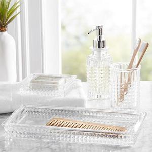 SOAP/LOTION PUMP - Pressed Glass Accessories - Pottery Barn