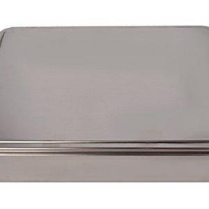 YBM HOME Stainless Steel Covered Cake Pan, Silver (Extra Large-2403)