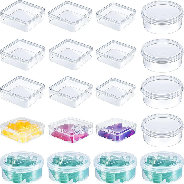 20 Pcs Clear Game Tokens Storage Containers, Board Game Storage Containers, Assorted Sizes Styles Storage Boxes for Game Components, Plastic Storage Containers with Lids for Game Pieces, Dice, Tokens