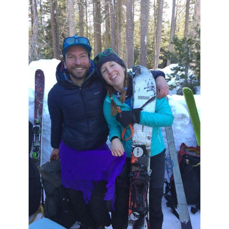 Skiing into the Peter Grubb Hut, NYE 2018