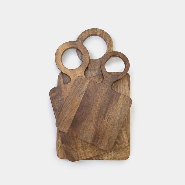 Set of 3 Round Handle Cheese Boards