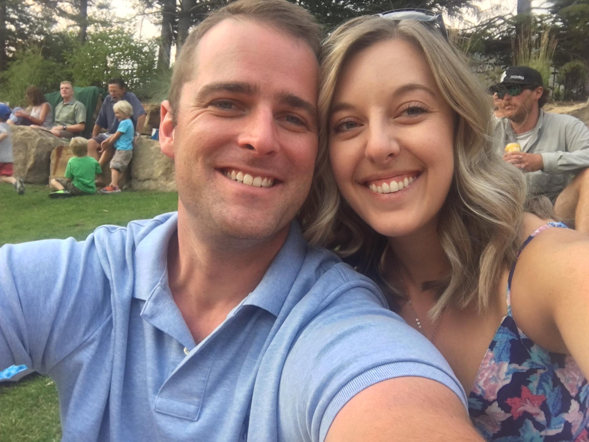 One of our first dates together