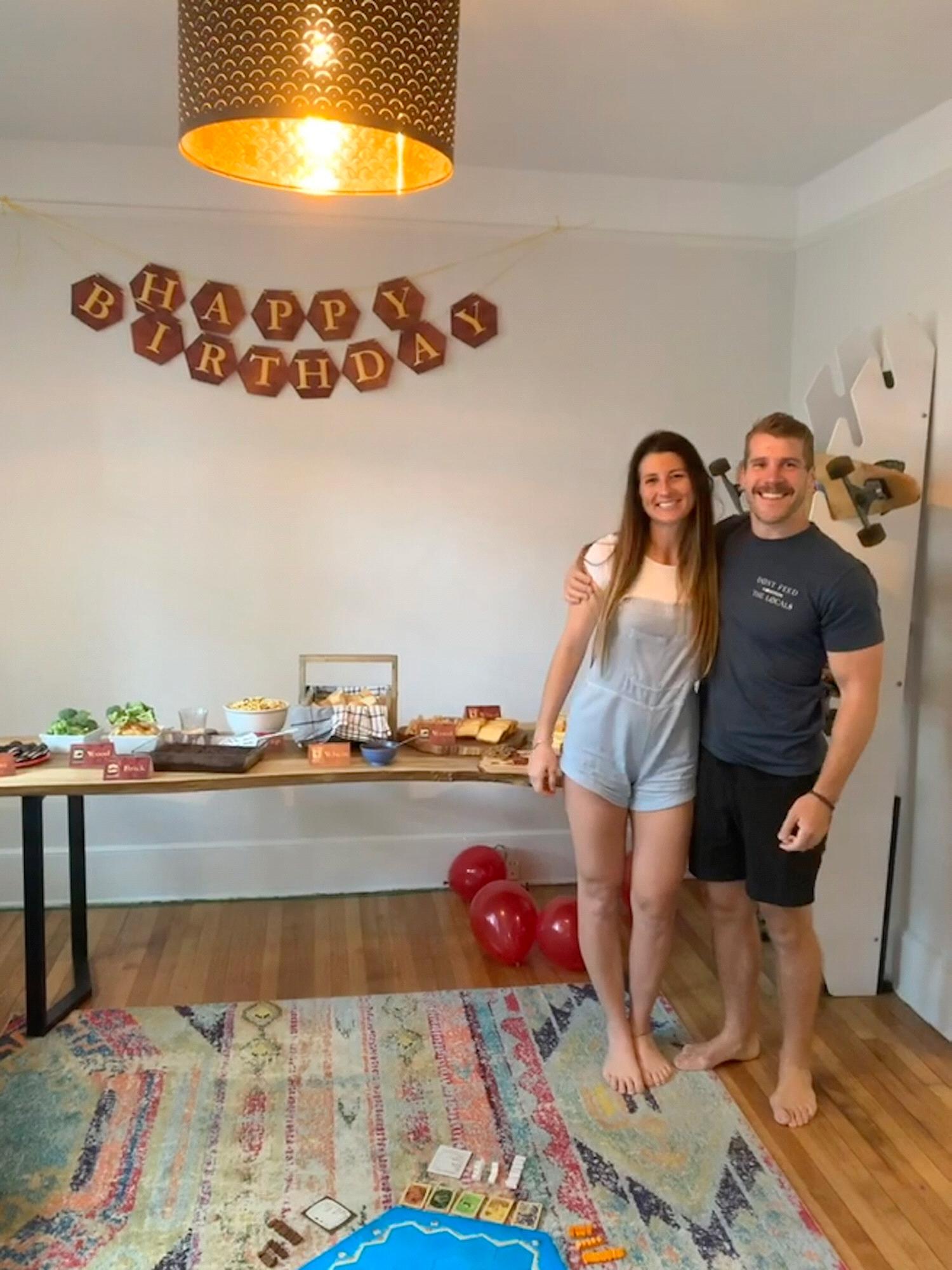 Kristen surprised me with a Catan themed birthday party. It was absolutely incredible.