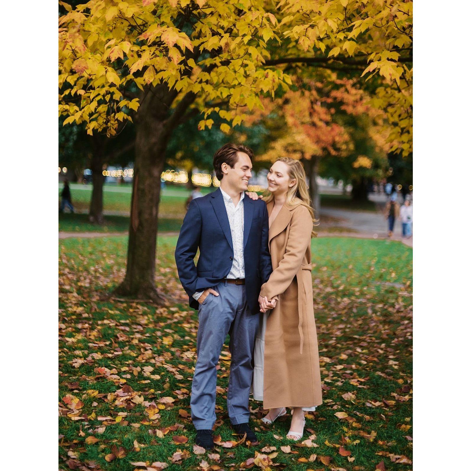 Engagement photos in Boston