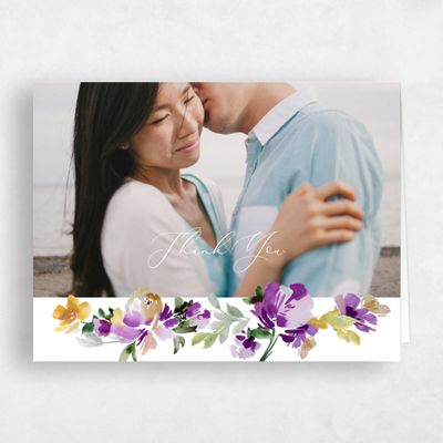 Rich Purple Wedding Thank You - Springboro Photo