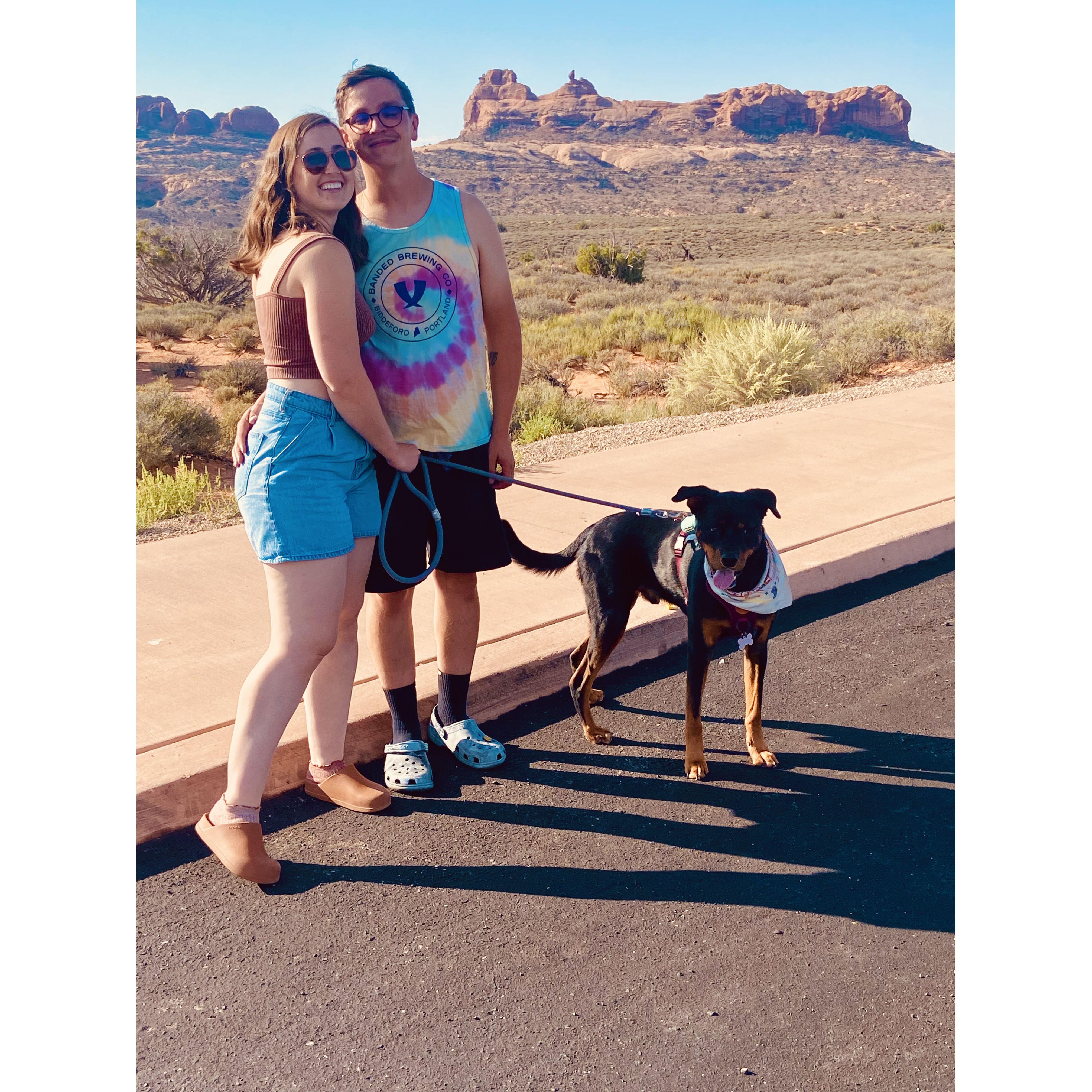 Arches National Park with our Bark Ranger :)