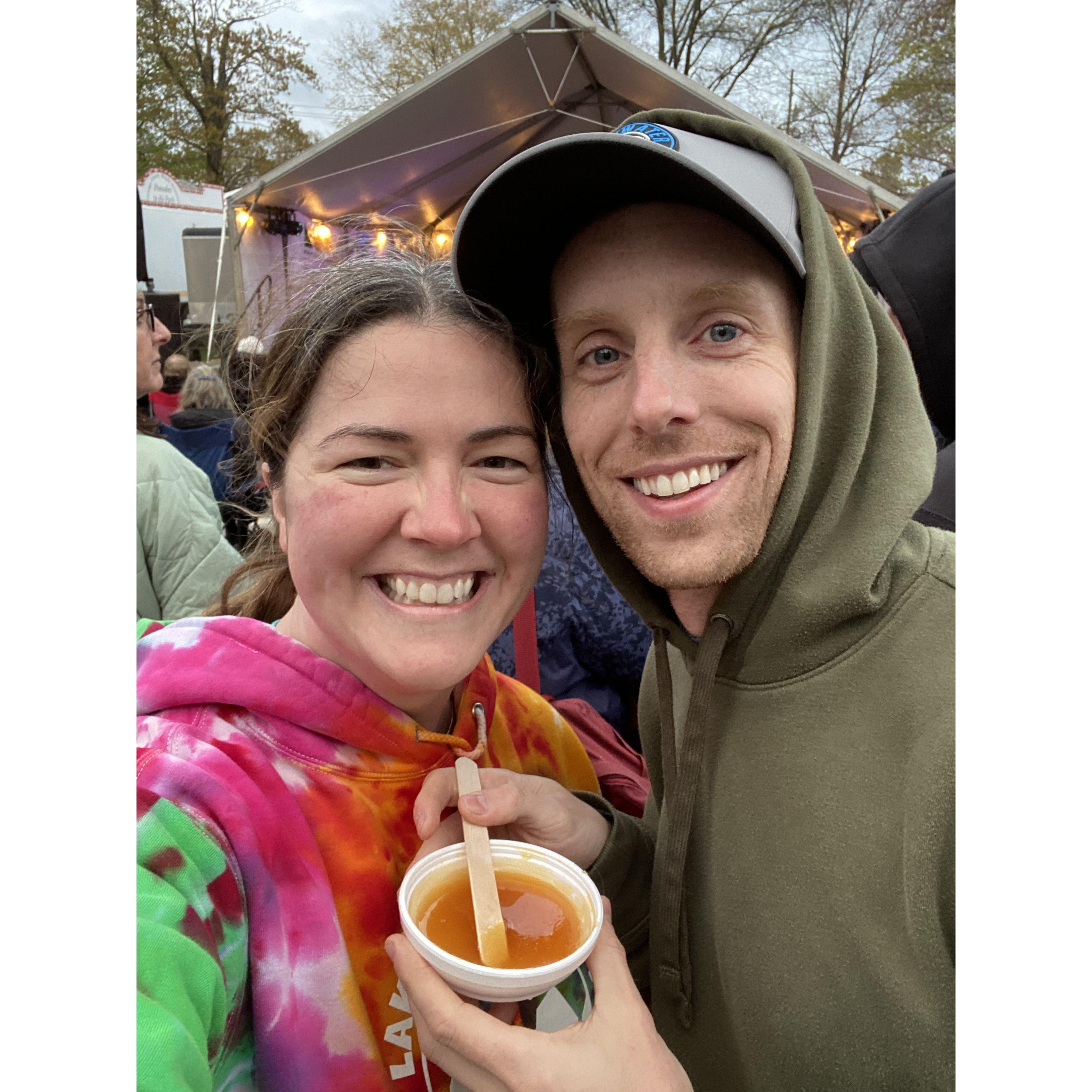 Garrett's home town Maple Festival. We tried to hire the local polka band for the reception. They were booked a year out unfortunately.