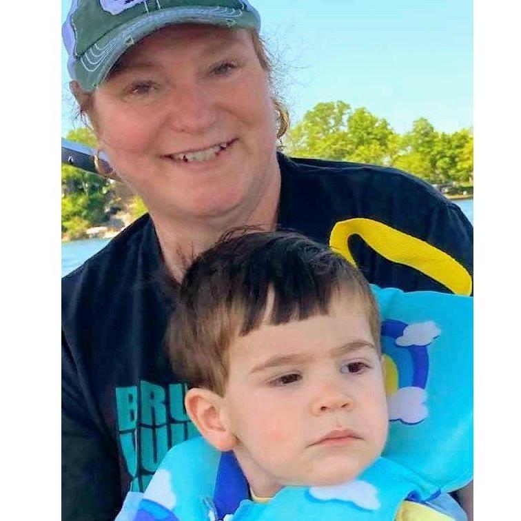 Mama with the littlest ring bearer!