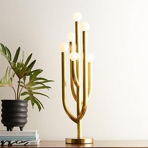 Cacti Glow Brass Table Lamp