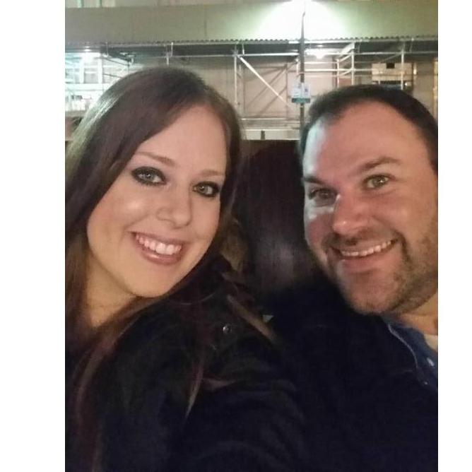 Our first Valentine's Day, February 2016.