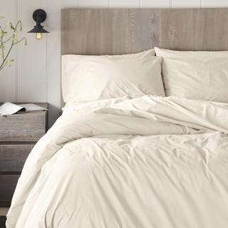 300-Thread Count Organic Percale Duvet Cover