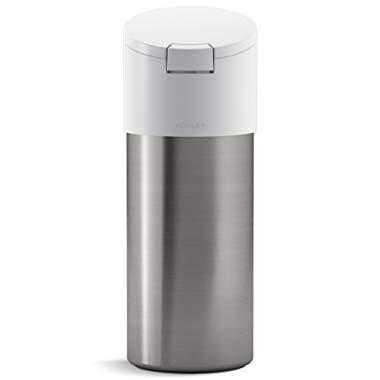KOHLER Kitchen Disinfecting Wipes Dispenser, Stainless Steel, White