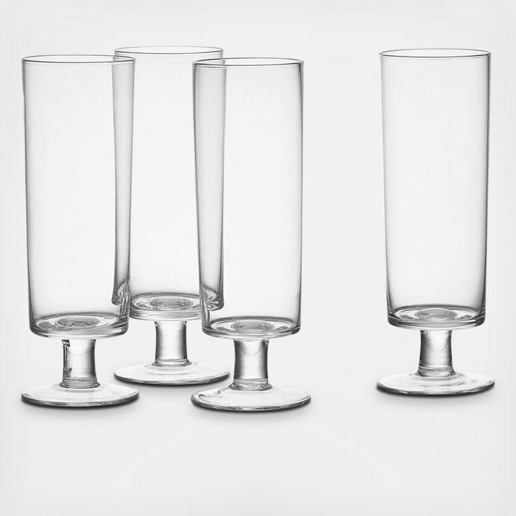 Mikasa Party 10 Ounce Stemless Martini Glass 4-piece Set In Clear
