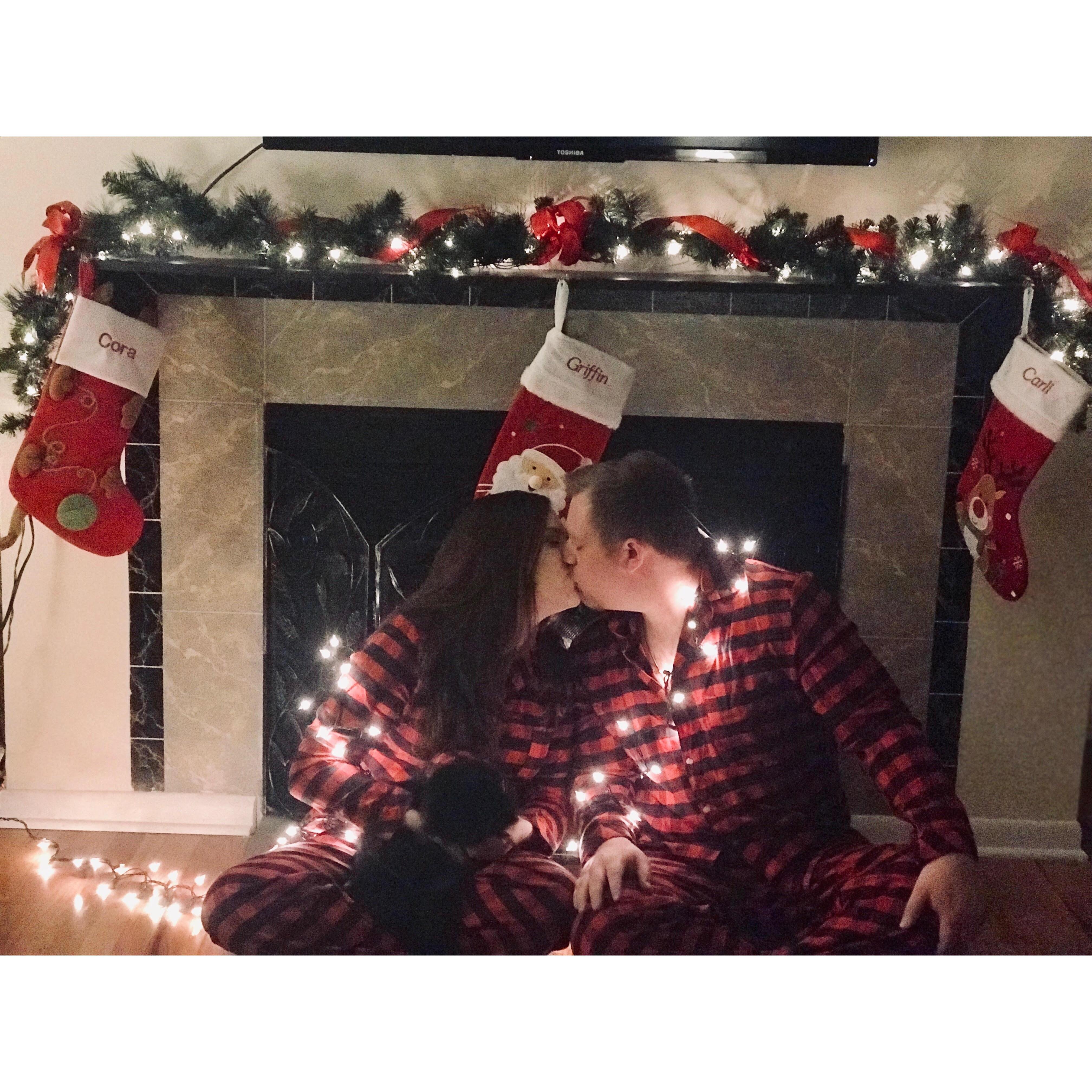 Our first Christmas in our first home, 2018.