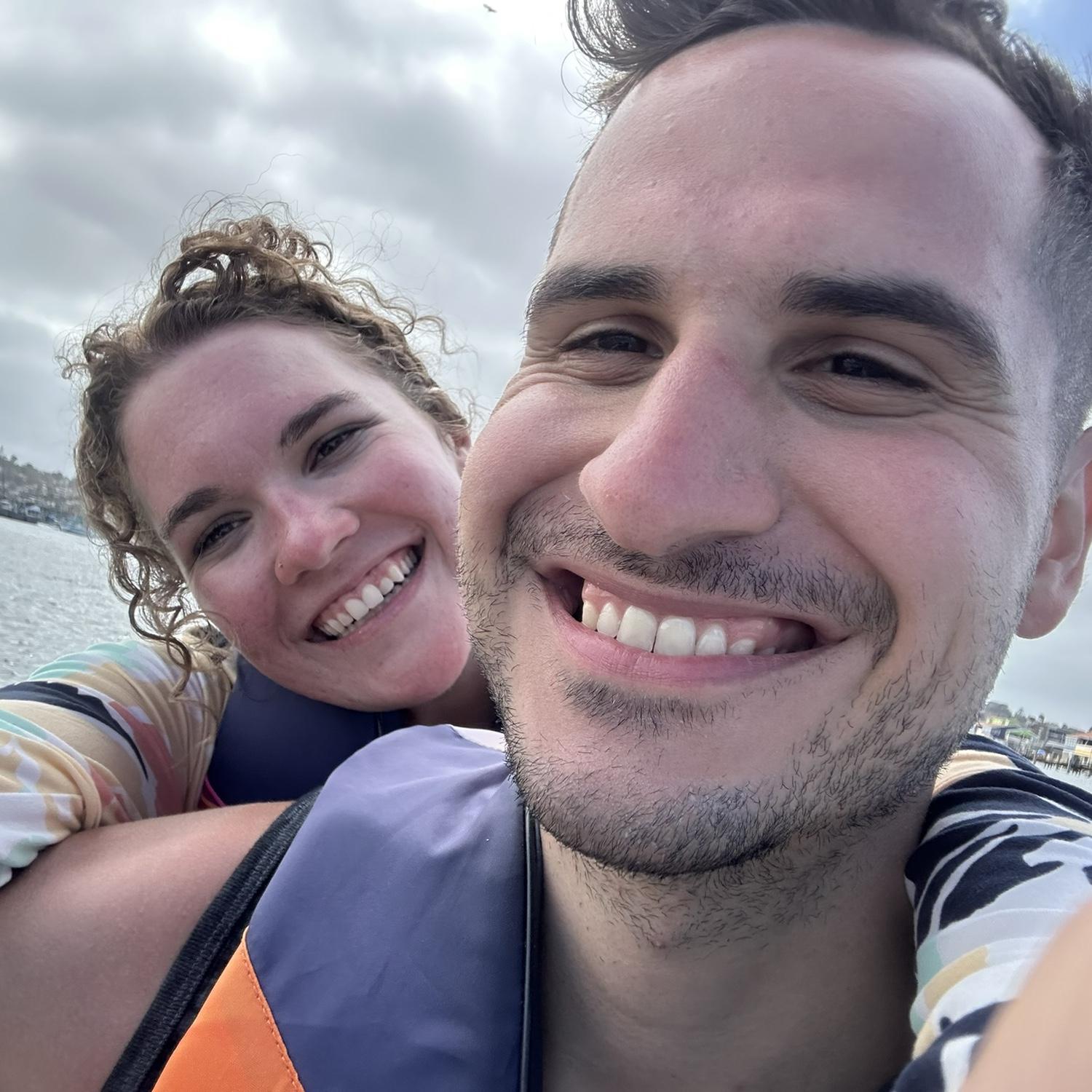 Aunt Kathy & Uncle Greg gifted us to a jet ski ride around San Diego Bay to celebrate. Couldn’t stop smiling!