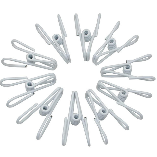 Chip Clips, 30 Pcs White 2 Inch Steel Wire Clips Bag Clips for Food Packages Holders Clothes Pins (White 30pcs)