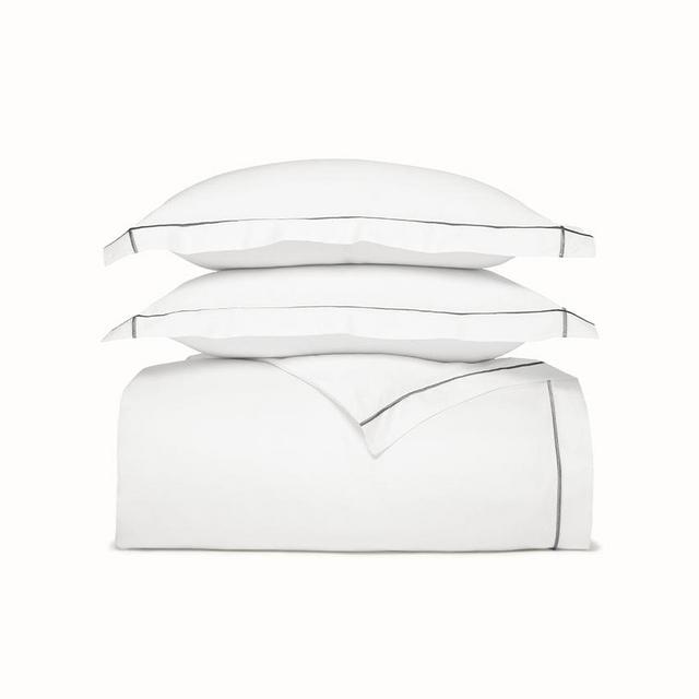 Boll & Branch Signature Embroidered Duvet Set