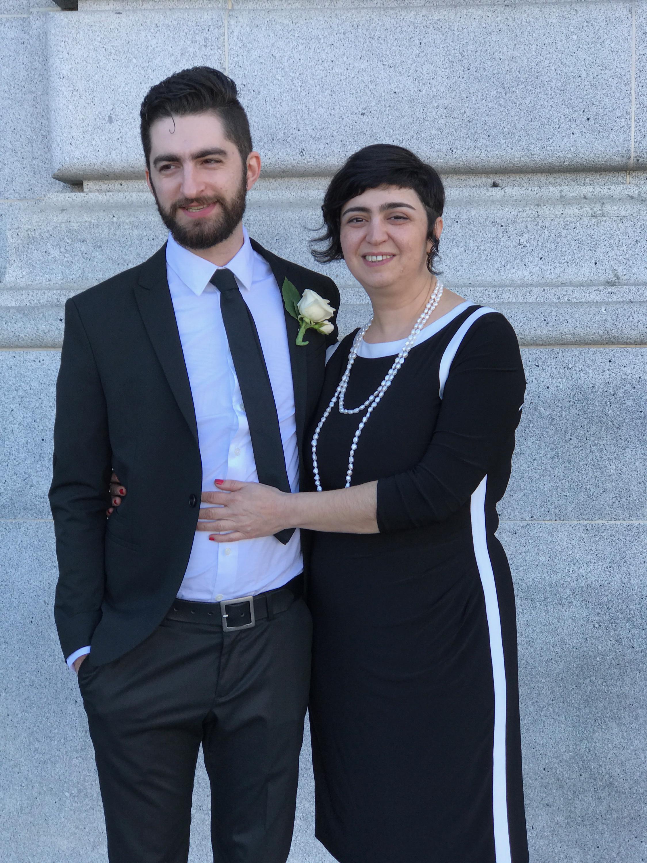 That time that Alex and Nika took an adorable pic together