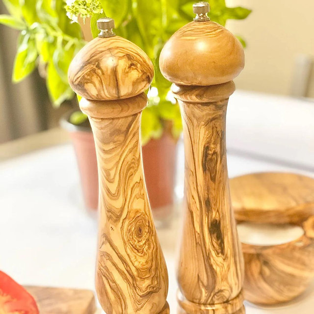 Olive Wood Salt Mill 10"