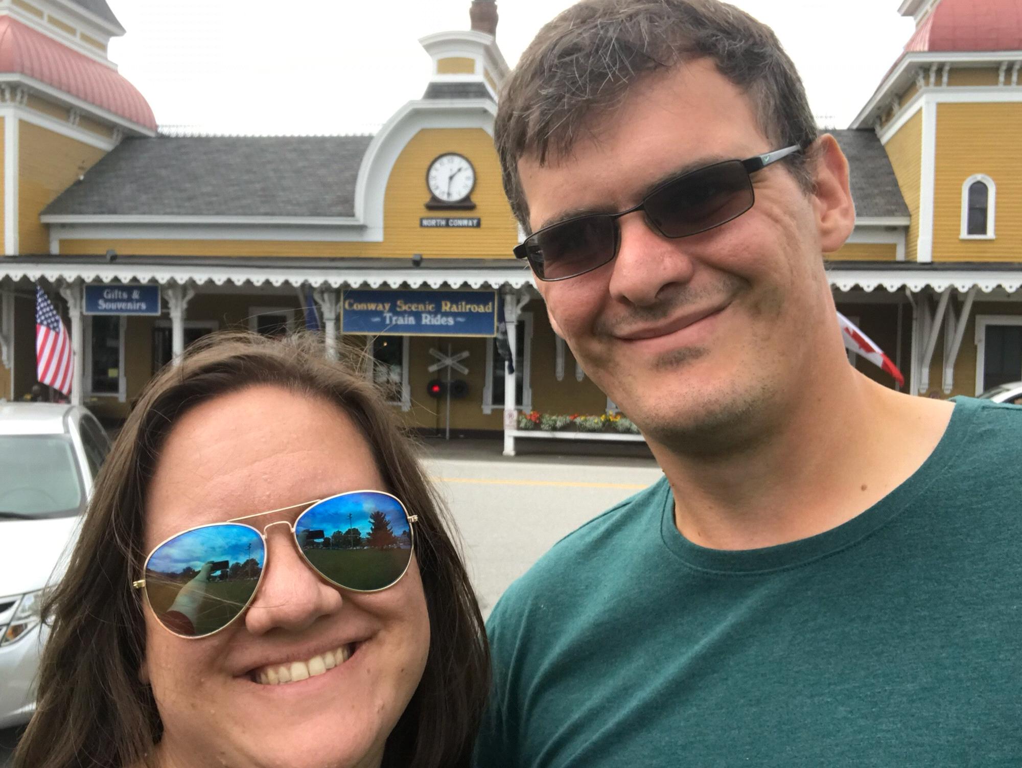 About to board the North Conway train