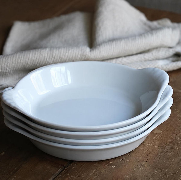 Pillivuyt Porcelain Gratin Dishes set of 4