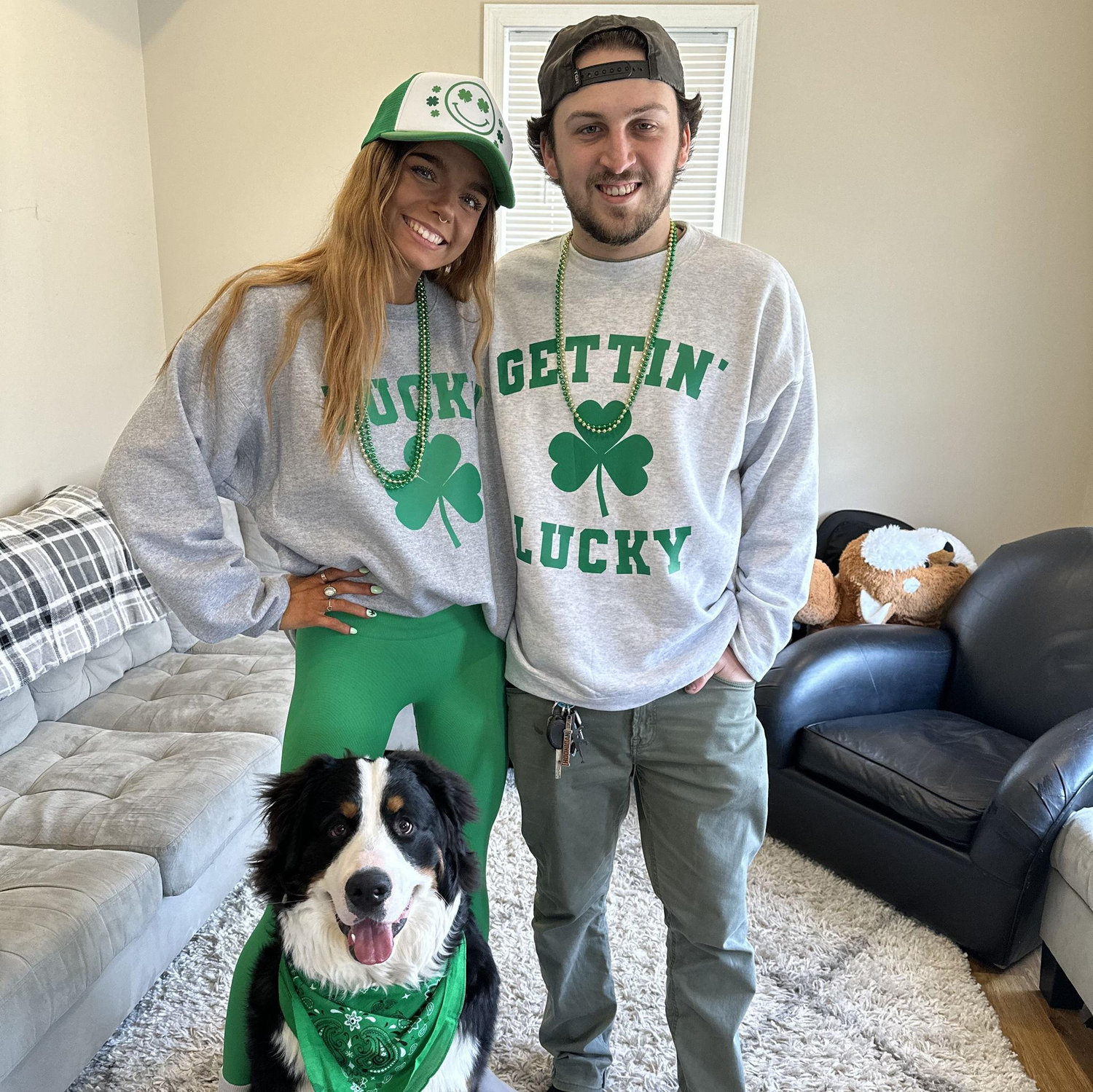 Our first St. Patty's in our home with our boy Hank