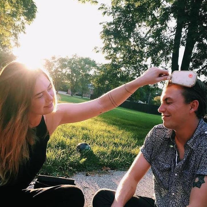 Our first photo together, circa 2015