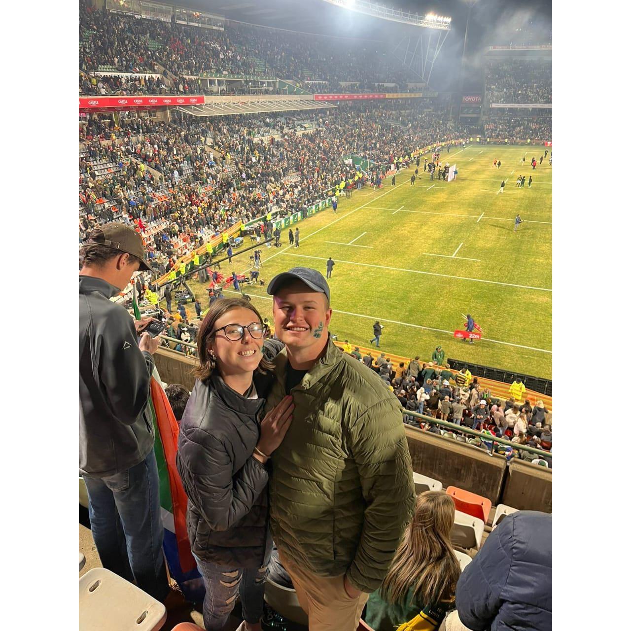 Our first Springbok game together