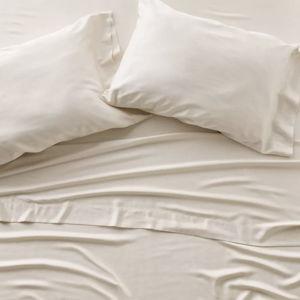 Ivory- King 400 Thread Count Rayon from Bamboo Sheet Set Natural - Casaluna™