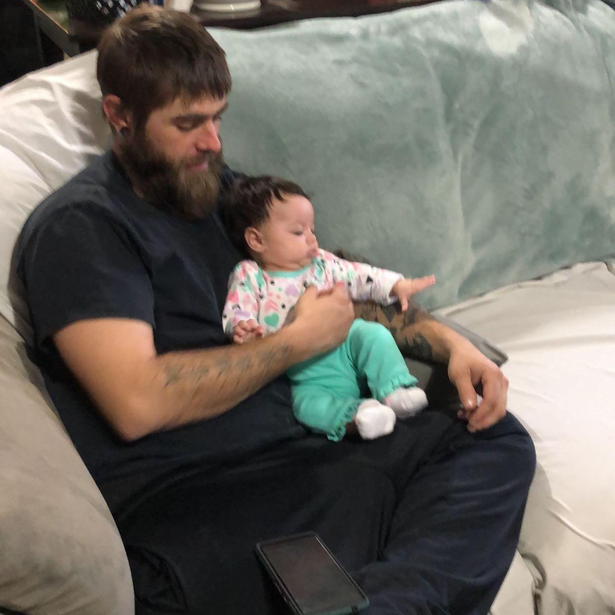 Snuggles with Dad