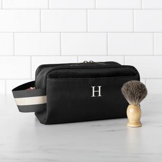 Personalized Black Dopp Kit