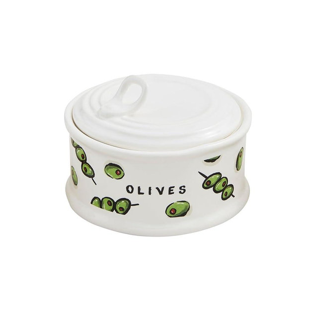 Mud Pie 3" x 4 1/4" Dia Snack Tidbit, White