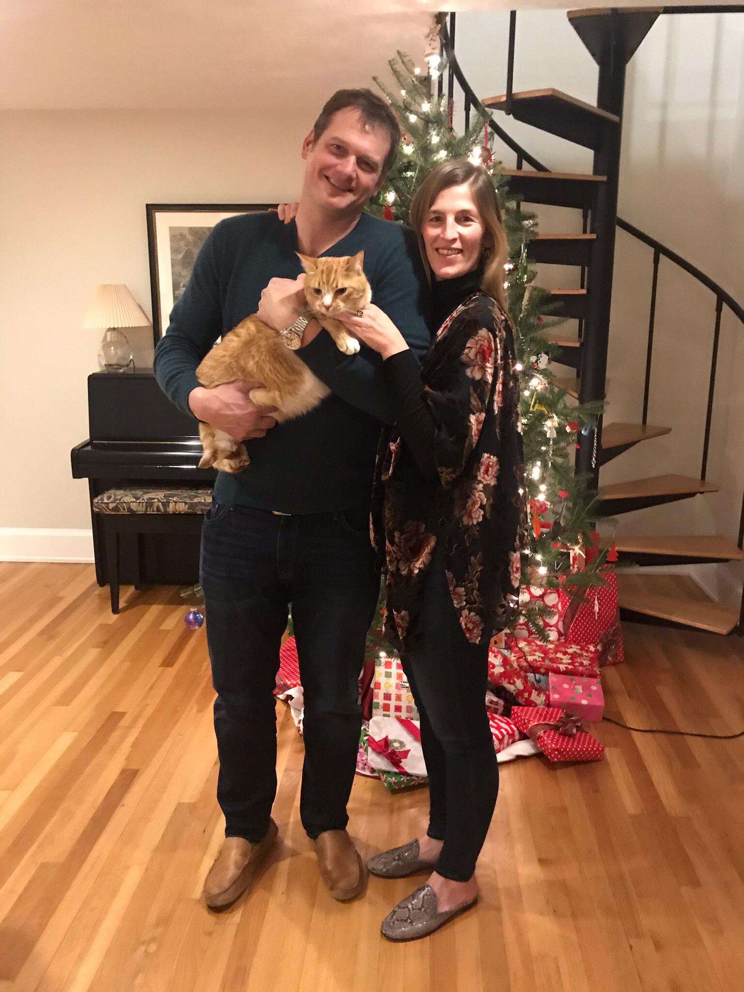 Christmas in Concord starring Alison's beloved orange tabby, Dewey