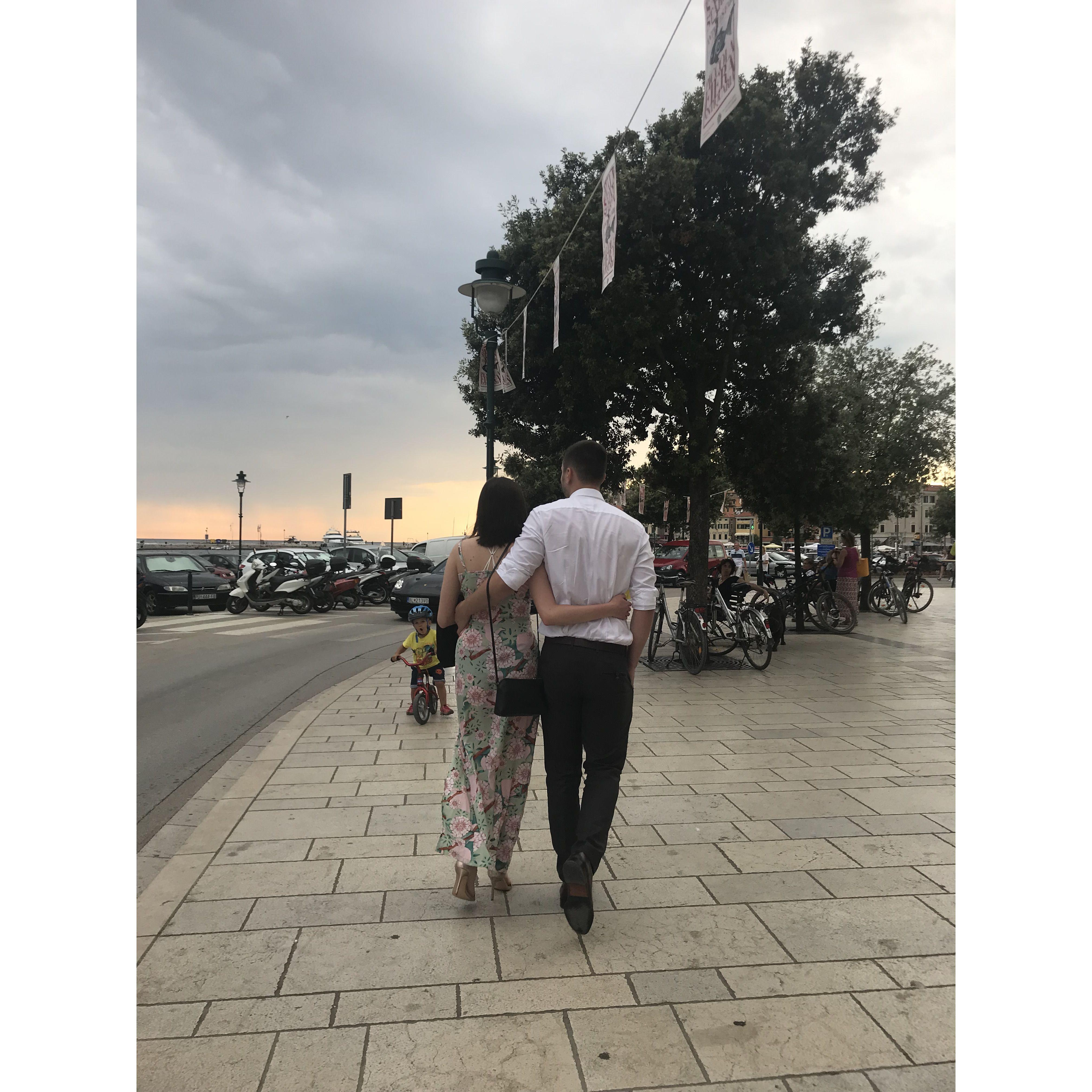 The first time Matt met Nina's family in Croatia