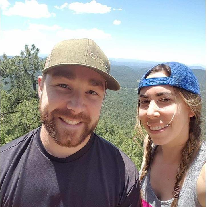 Our first trip up to the rim together