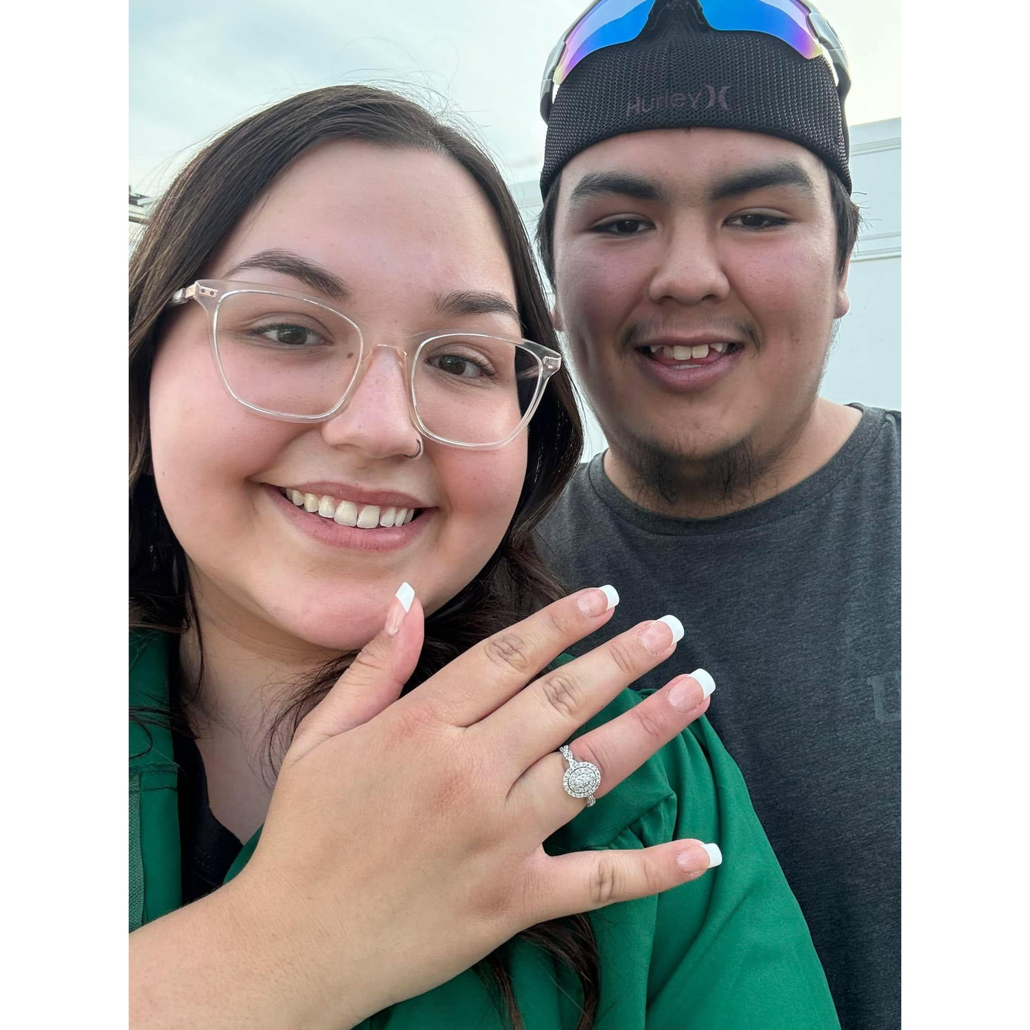 When he finally popped the question !!!