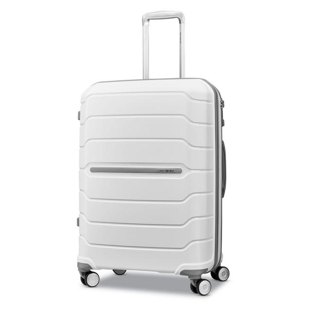 Samsonite® Freeform 24-Inch Hardside Spinner Checked Luggage in White