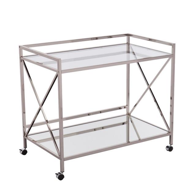 Lexi Bar Cart Silver - Aiden Lane
