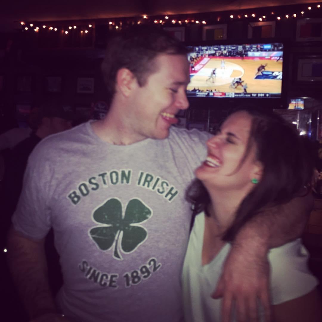 Our first St. Patrick's day, 2016.