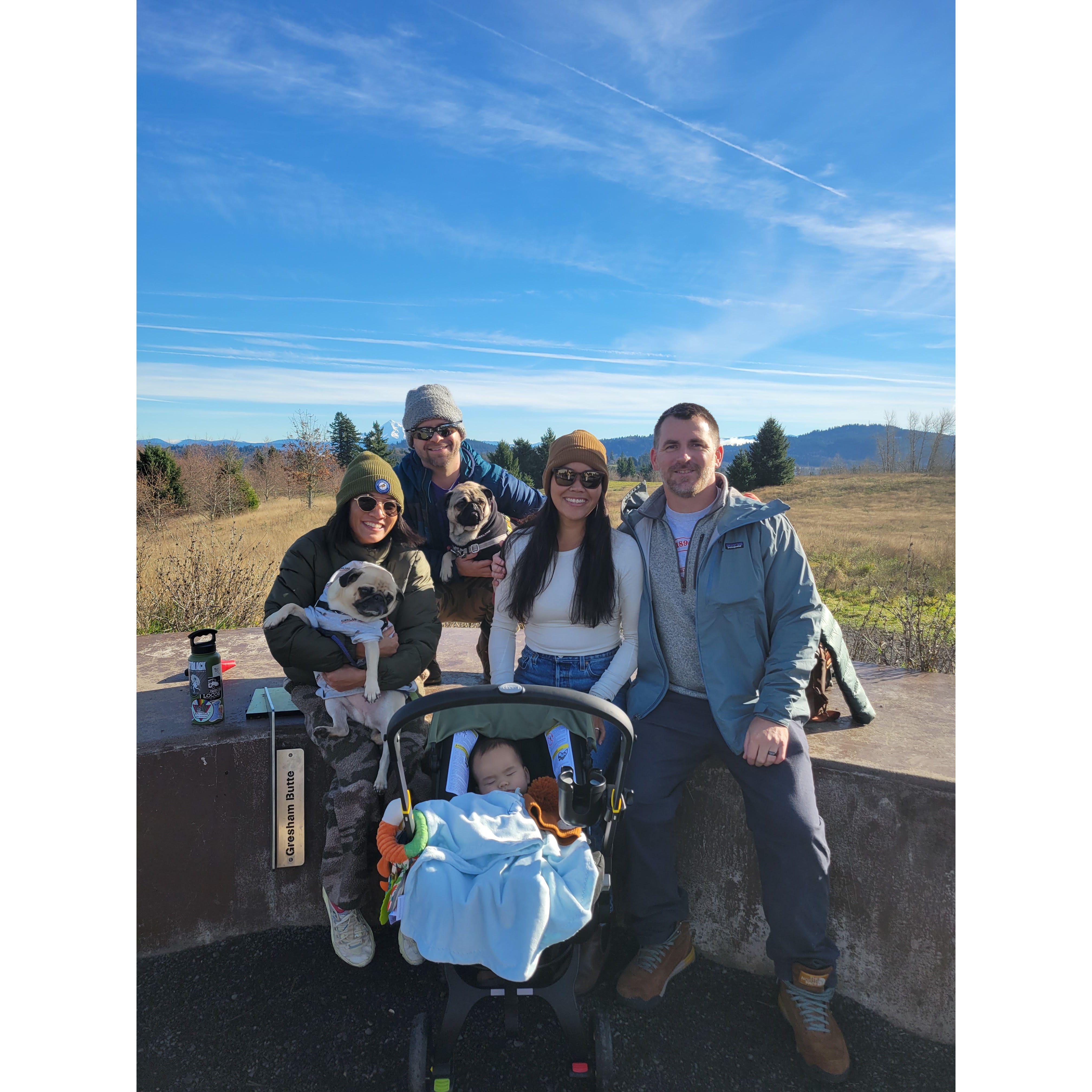 Powell Butte with Jaime, Riley, and Kyro