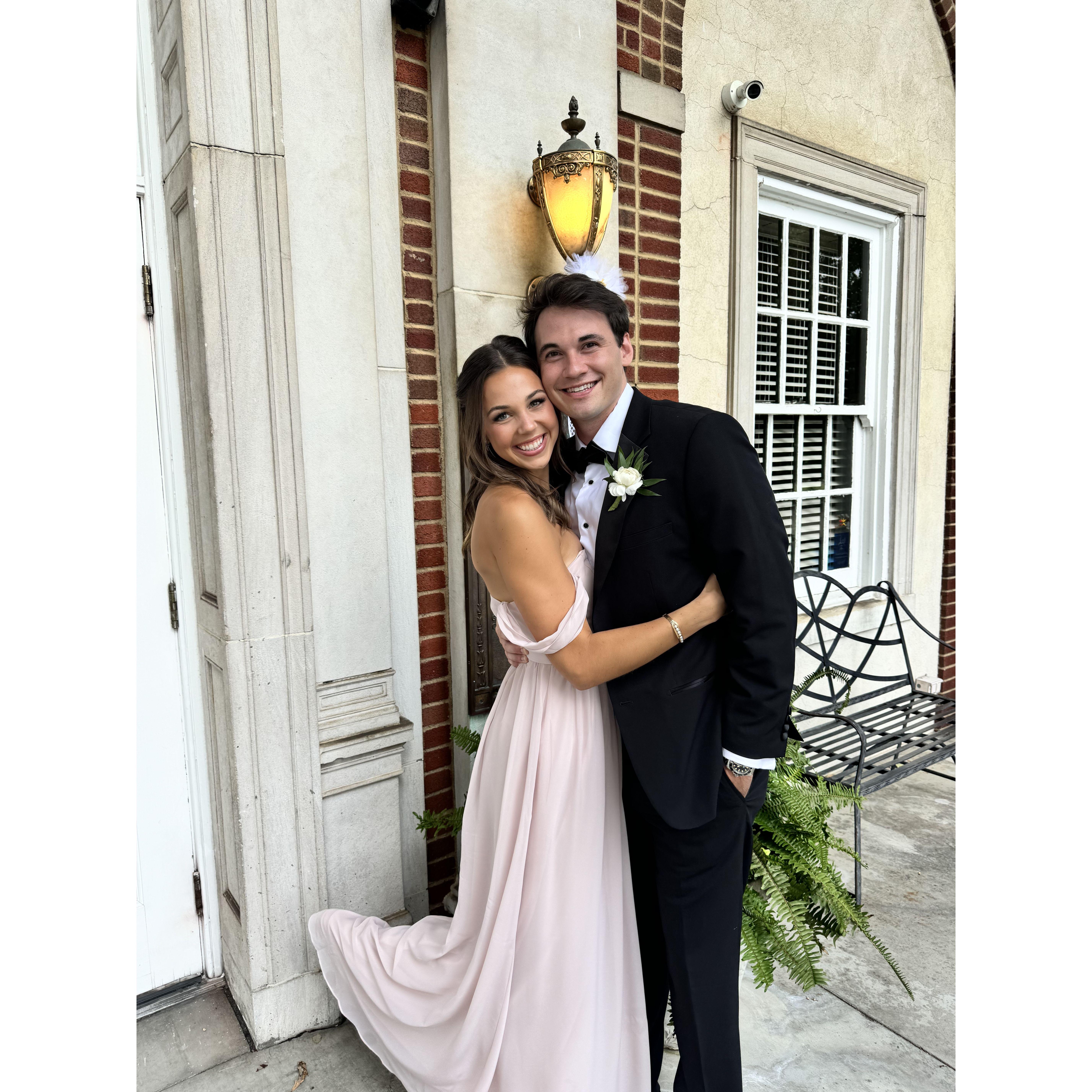 At Hayden and Chloe’s wedding (September 2024)