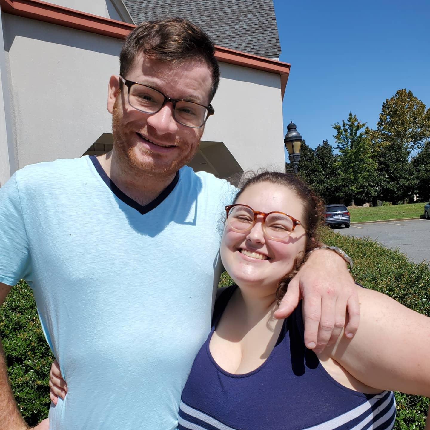 Our first picture together as a couple