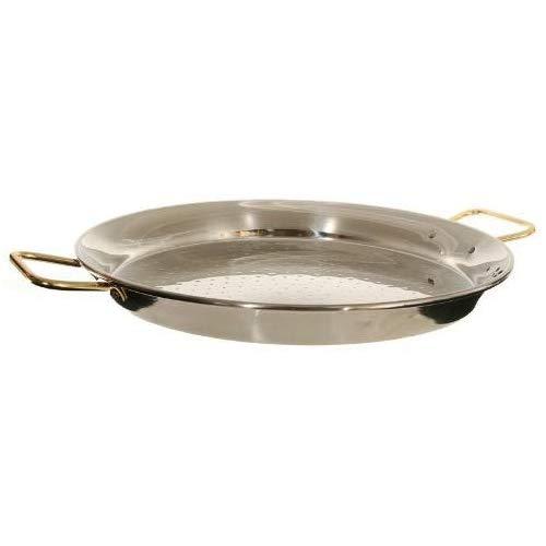 Garcima 10-Inch Stainless Steel Paella Pan, 26cm (Medium-18 Inch)