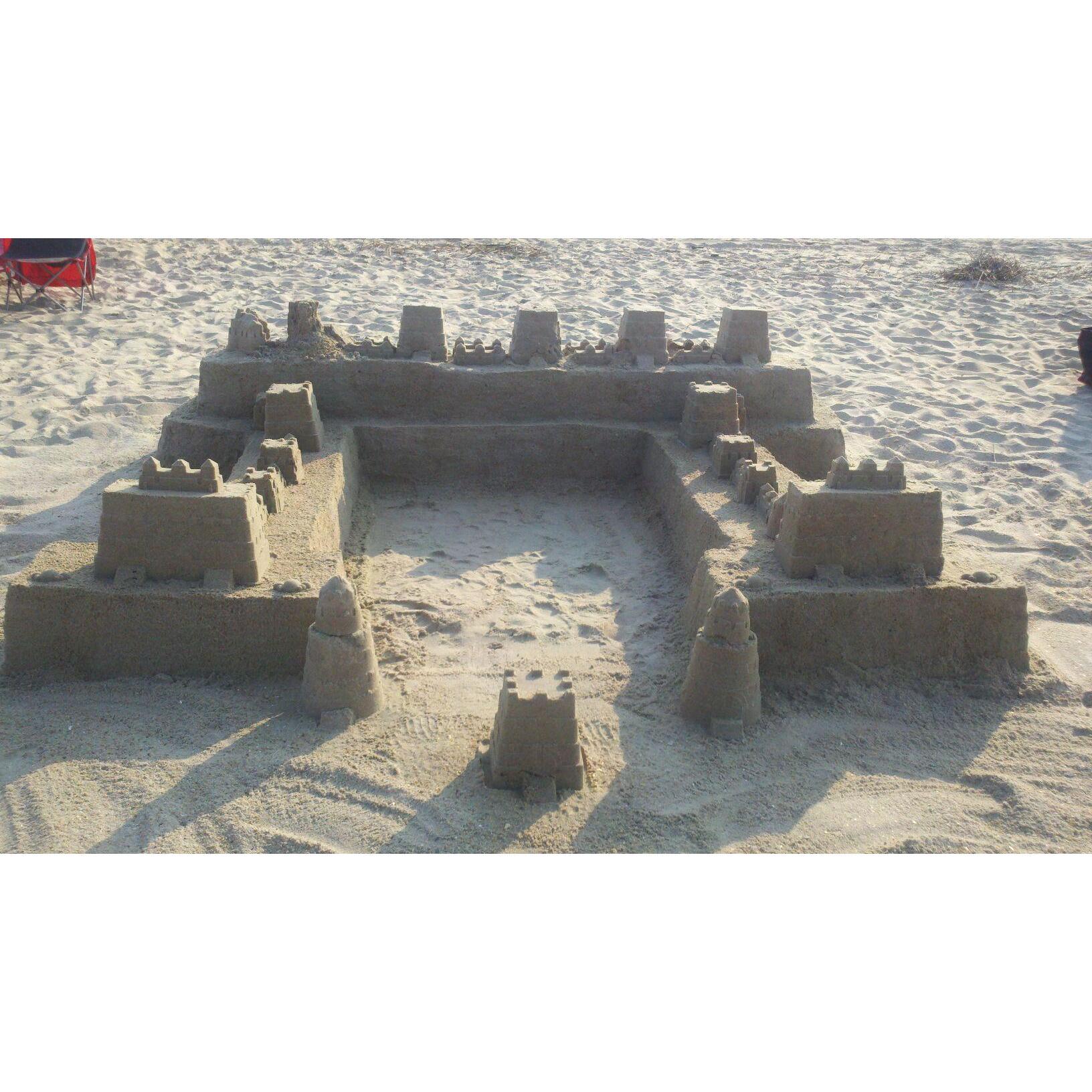 one of our many traditional sand castles