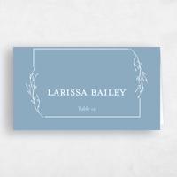 Blue Wedding Place Card - Normandy